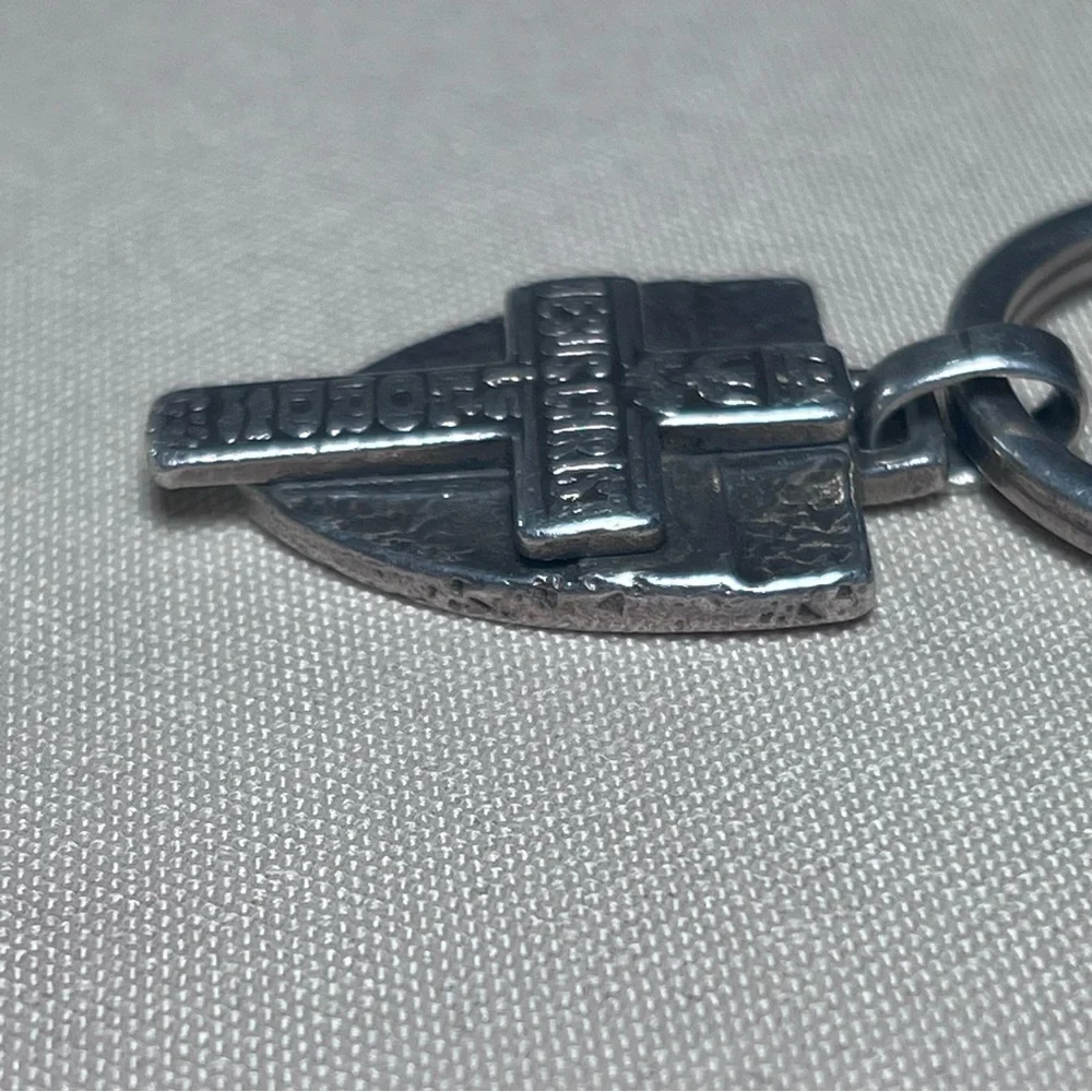 James Avery Two Pieces‎ Fused Fear Not Key Ring w/ Cross Pendant Sterling 925
